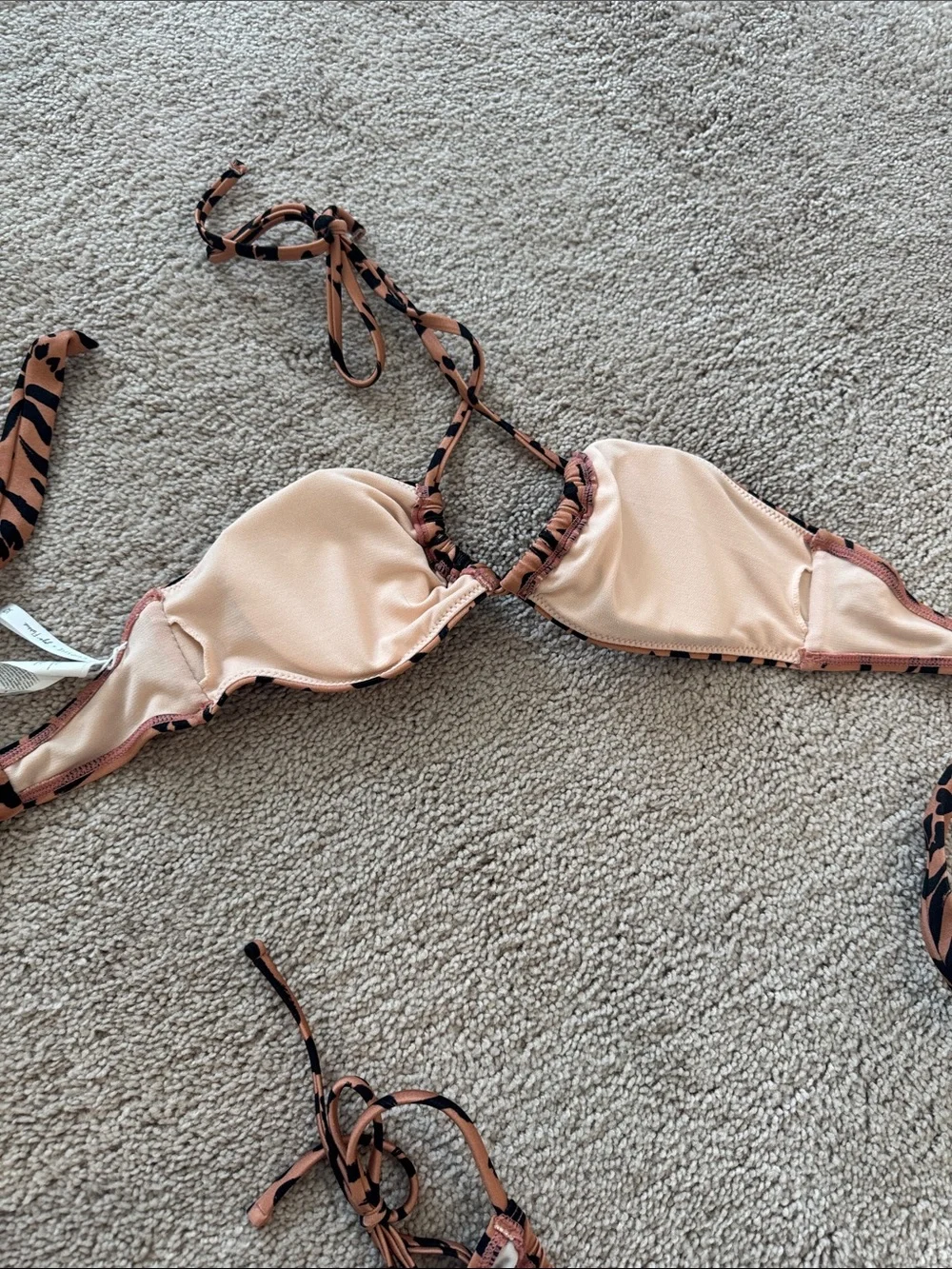 Cupshe | Love Struck 4-Way Top & Ultra Cheeky Bikini Set